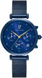 Pierre Lannier 084J869 - Montre - Acier inoxydable - Bleu foncé - 35 mm
