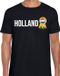 Bellatio Decorations Heren T-shirt Holland Zwart M