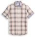 Tom Tailor Regular fit overhemd met korte mouwen en ruitjesmotief - Maat S - white multicolor check