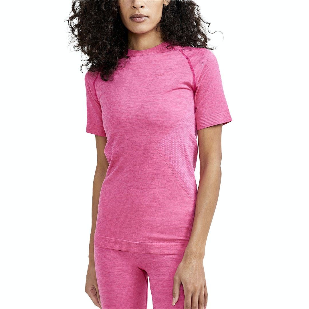 Craft Active Comfort Thermo Korte Mouw Dames - Roze - Maat S