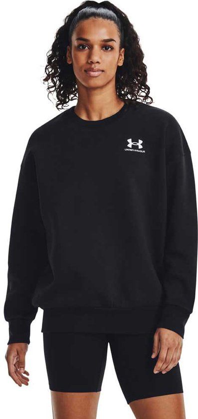 Under Armour Essential Fleece Crew Sweatshirt - Black - Women's XS