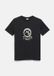 s.Oliver T-shirt Noir Enfants Manche Courte Col Rond Coton Printopdruk