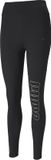 PUMA Logo 7/8 Graphic Tight Dames Sportlegging - Puma Black-Silver Prt - Maat L