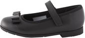 Next - Meisjes - Leren Mary Jane-schoenen met strik en brede pasvorm (G) - Zwart