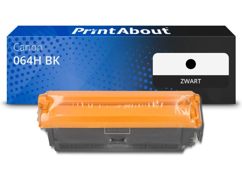 PrintAbout Toner 064H BK Zwart Hoge capaciteit geschikt voor Canon