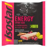 Isostar High Energy Sportreep Cranberry - 3 x 3 x 40 gr - Voordeelverpakking