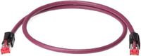 Klotz CAT-netwerkkabel, 10 m RJ45 - RJ45, bordauxviolet - Kabel