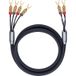 OEHLBACH Fusion Four audio kabel 3 m 4 x kabelschoen Zwart