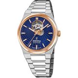 Festina F20061/2 Heren Polshorloge Automatisch Staal Blauw 10 ATM