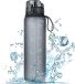 Unyqoos Bidon de sport robuste de 1 litre avec grip antidérapant