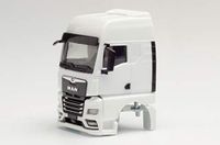 Herpa MAN TGX GX 2-delige set zonder windplaat (2 stuks) als miniatuur om te knutselen en cadeau te geven, wit