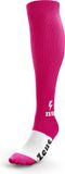 Zeus Voetbalsokken/Sportsokken Calza Energy, Fuxia/Fluo Roze, Maat 40-46