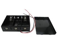 RS PRO Batterijhouder met draadaansluiting voor 3 x C-batterijen