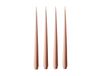 ester & erik Lot de 4 bougies rosy caramel, 42 cm
