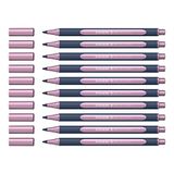 Schneider ML05001121 Metallic rollerball pennen (lijndikte 0,4 mm, hoogmetalen inkt, sneldrogend, behuizing van 88% biogebaseerde kunststof), 10 stuks in de kleur roze metallic
