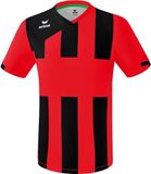Erima Siena 3.0 Shirt Korte Mouw Heren - Zwart / Rood | Maat: M