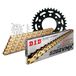 Kettingset DID Kettingset staal 520ZVM-X / 100 klinknagel slot voor Honda CB N 400 cc bj. 1983-1985
