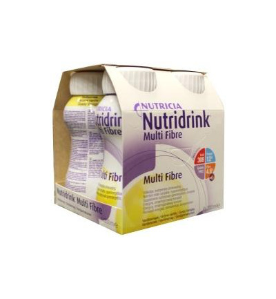 Nutridrink Multi Fibre Vanille 4x200ml