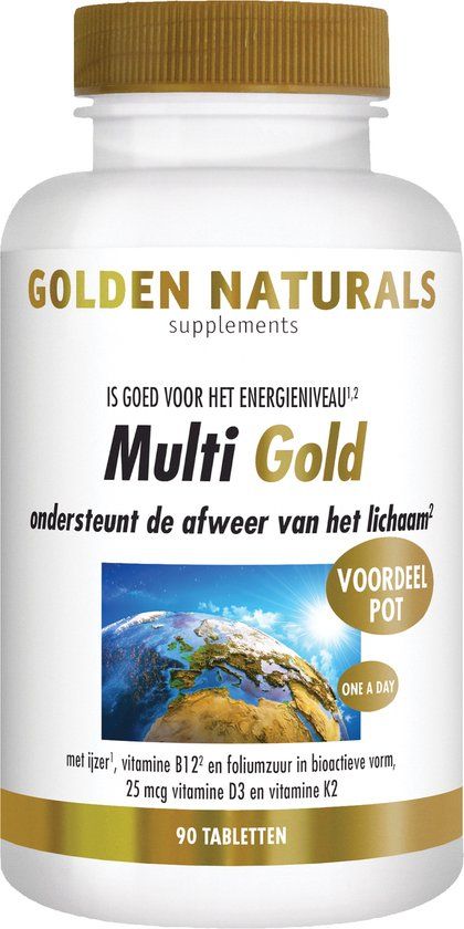 Golden Naturals Multi Gold - 90 vegetarische tabletten