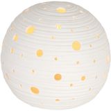 Anne Lighting Tafellamp Jazz - Wit - Keramiek - 20 cm - E14 Fitting