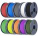 PLA mat filament, 1,75 mm, 10 kg, 10 couleurs, surface mate, tolérance +/- 0,02 mm