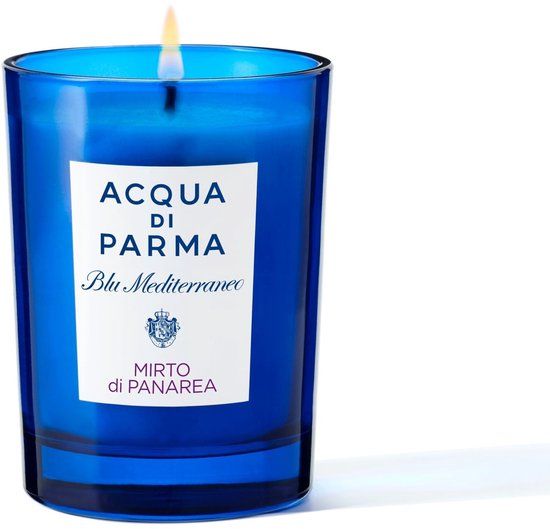 Acqua di Parma Mirto di Panarea Geurkaars Cilinder Blauw 200gr 50 uur