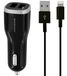 Mobiparts Car Charger Dual USB 4.8A + Lightning Cable Black