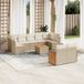 Maison Exclusive - Ensemble de meubles de jardin 10 pièces avec canapé et coussins, beige, en polyrotin