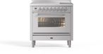 Ilve PI096WE3/SS cuisinière à induction 90 cm 6 foyers 1 four acier inoxydable