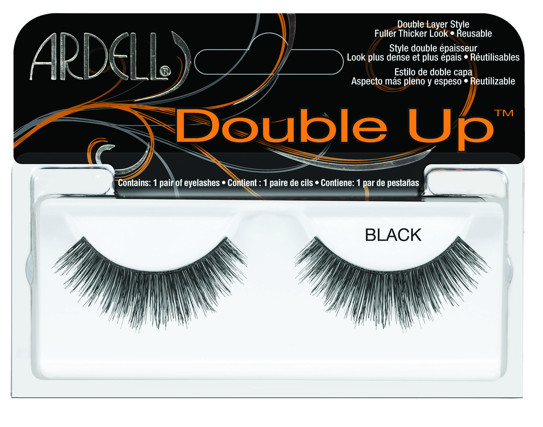 Ardell Professional Double Up False Eyelashes Style - 201 Black - Nepwimpers - Zwart