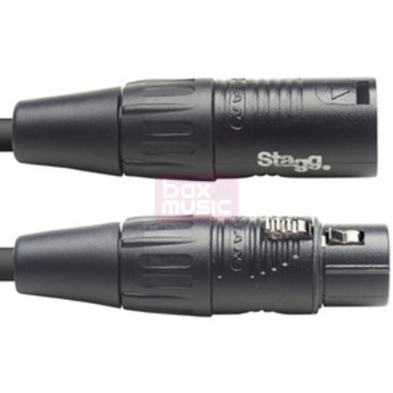 Stagg NDX5R-3 DMX-kabel 3-pin XLR 5 meter