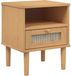 vidaXL Nachtkastje SENJA rattan-look 40x35x48 cm grenenhout bruin