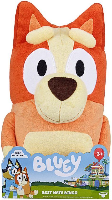 Bluey Best Mate Bingo Extra Large 18 Inch Plush Official Collectible Character Cuddly Jumbo Soft Toy