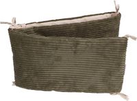 MamaLoes Velours Rib Groen 30 x 180 cm Bedbumper