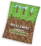 Minecraft Fleeceplaid Groen 150x200cm