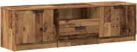 vidaXL Tv-meubel 140x35x40 cm bewerkt hout oud houtkleurig