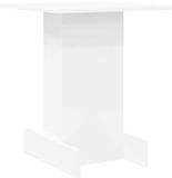 vidaXL Bijzettafel Wit 44,5 x 45 x 55 cm Bewerkt Hout