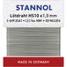 Stannol HS10 Étain à souder, sans plomb Sans plomb Sn99,3Cu0,7 ROM1 30 g 1 mm