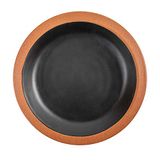 12 stuks - borden 550 ml Ø 22,9 x 3 cm zwart melamine