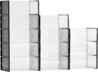 Vevor 12x Schoenenopbergdozen Schoenendoos voor Amerikaanse Maat 11 Zwart Frame