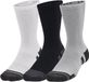 Under Armour UA Performance Tech 3pk Crew-GRY Unisex Sportsokken - Mod Grijs - Wit - Jet Grijs