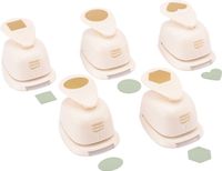 Vaessen Creative Figuurpons - Set Vormen - Wit - 8716052240401