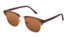 Frank and lucie Sunday Tributo Zonnebril Bruin Acetaat Unisex