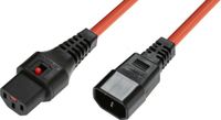 IEC MicroConnect PC938 electriciteitssnoer Oranje 1 m C13 stekker C14 stekker