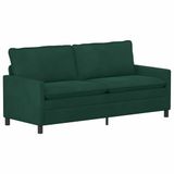 vidaXL Bank Donkergroen Fluweel 196 x 81 x 87,5 cm
