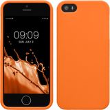 kwmobile telefoonhoesje geschikt voor Apple iPhone SE (1.Gen 2016) / iPhone 5 / iPhone 5S - Hoesje voor smartphone - Back cover in fruitig oranje