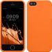 kwmobile telefoonhoesje geschikt voor Apple iPhone SE (1.Gen 2016) / iPhone 5 / iPhone 5S - Hoesje voor smartphone - Back cover in fruitig oranje