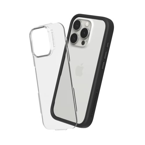 RHINOSHIELD Modulair hoesje compatibel met iPhone 16 Pro | Mod NX - Aanpasbare schokabsorberende robuuste beschermhoes 3,5 m valbescherming - zwart