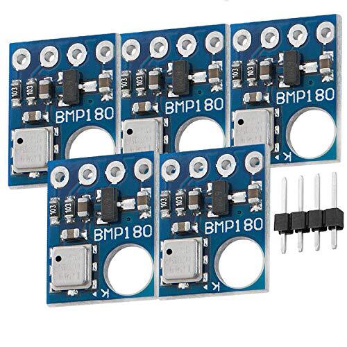 AZ Delivery 5 x GY-68 BMP180 Barometrische Luchtdruk en Temperatuur Sensor compatibel met Arduino Inclusief E-Book!