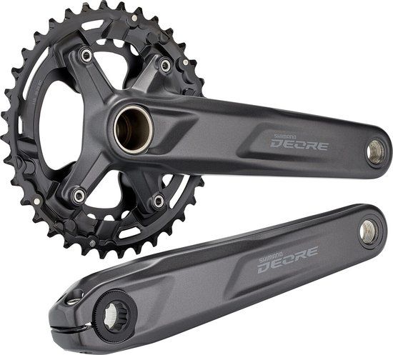 Shimano Deore M5100 96/64 Bcd Crankstel Zwart 175 mm / 36/26t